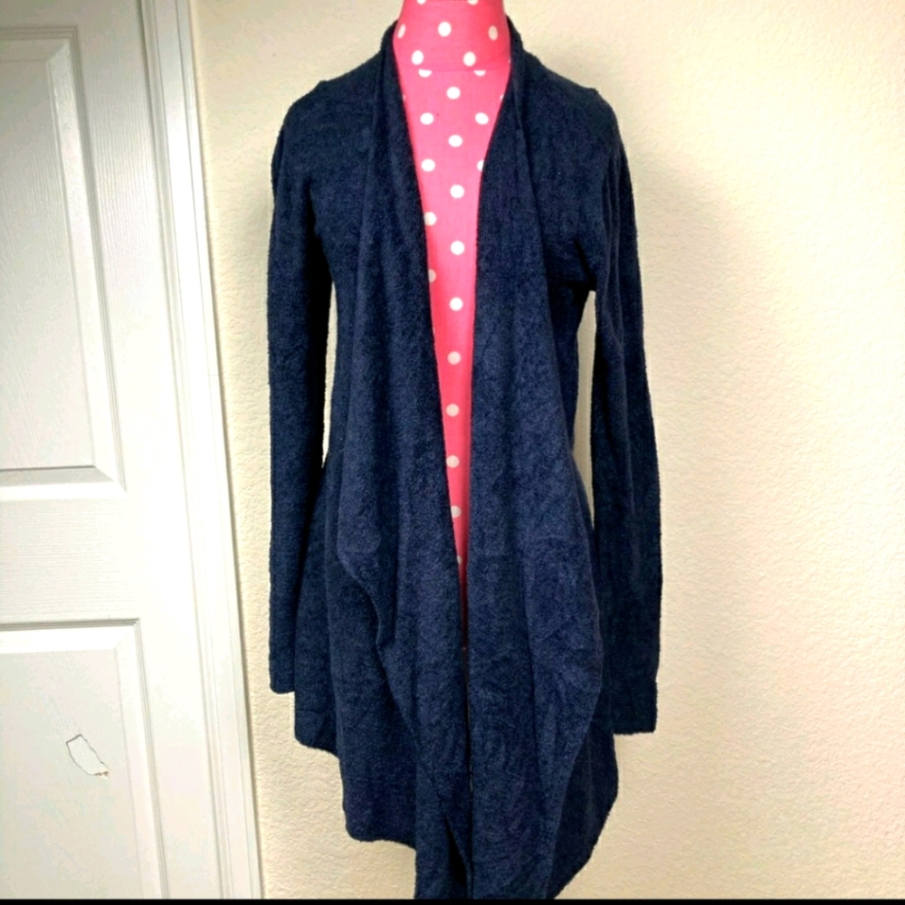 Navy Barefoot Dreams open front cardi